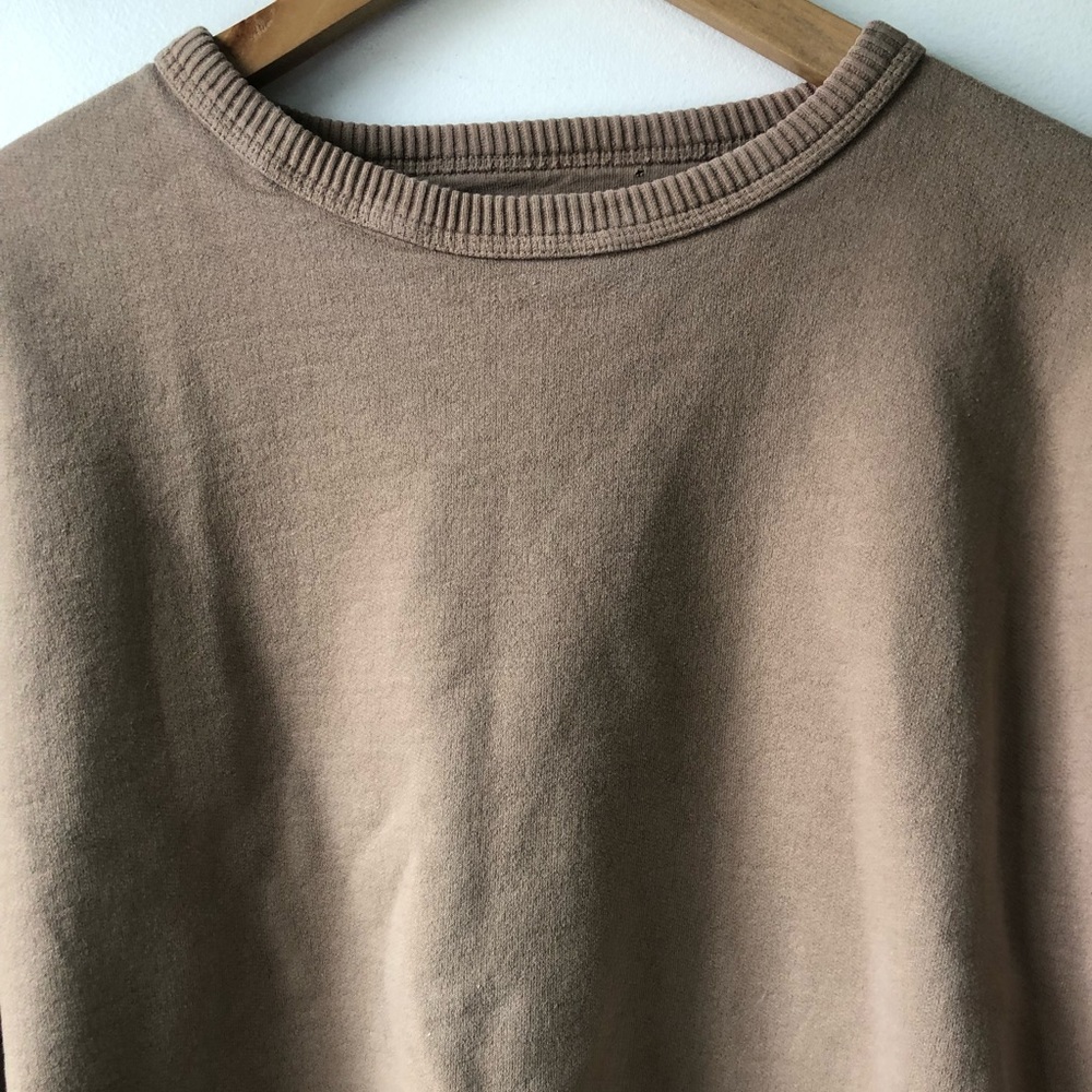 Men's Crewneck Sweatshirt in Taupe - Picture 2 of 5